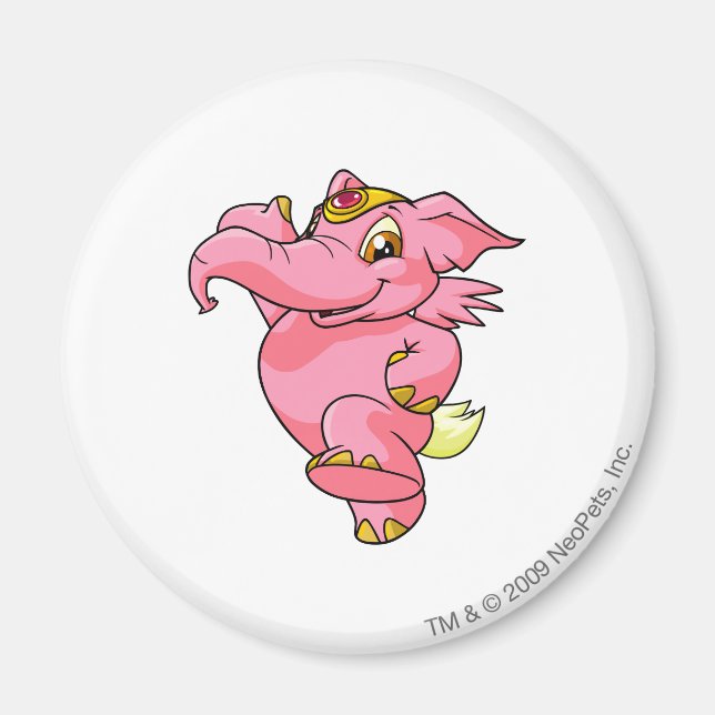 Aimant Elephante rose (Devant)