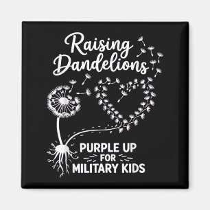 Aimant Élever des pissenlits Violet pour l'enfant militai