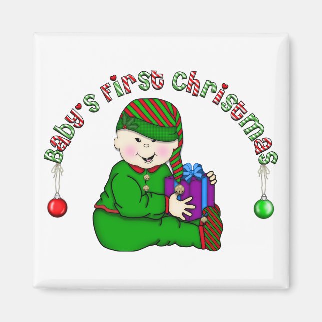Aimant Elf Baby - Tshirts et cadeaux asiatiques (Devant)
