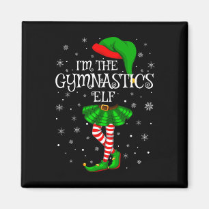 Aimant Elf Gymnastique Noël Famille Correspondante Femmes