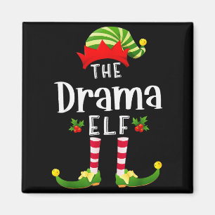 Aimant Elfe de Noël dramatique Pyjama assorti de Noël Fêt