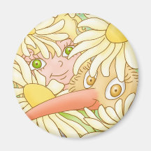 Elfleda et Kiwi dans l'aimant de la marguerite