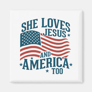 Aimant Elle Aime Jésus Et L'Amérique Aussi États-Unis Dra
