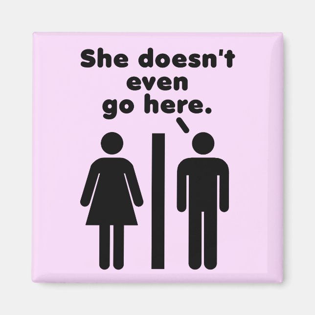 Aimant Elle n'y va même pas (Devant)