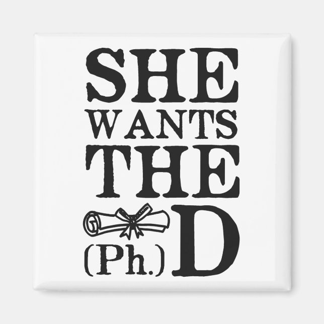 Aimant Elle veut le doctorat (Devant)
