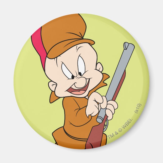 Aimant ELMER FUDD™ Prêt à la chasse (Devant)