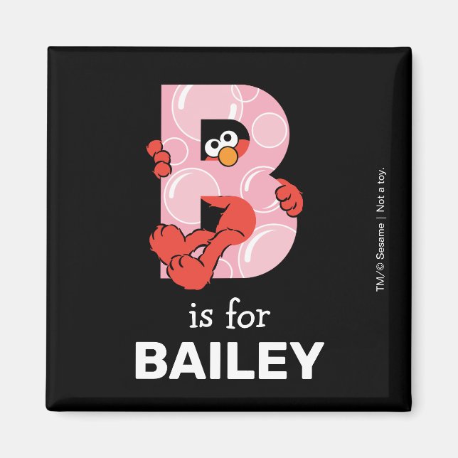Aimant Elmo Alphabet | B Bulles (Devant)