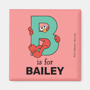 Aimant Elmo Alphabet B TURQUOISE