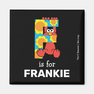 Aimant Elmo Alphabet F Fleurs