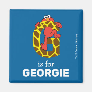 Aimant Elmo Alphabet G Giraffe