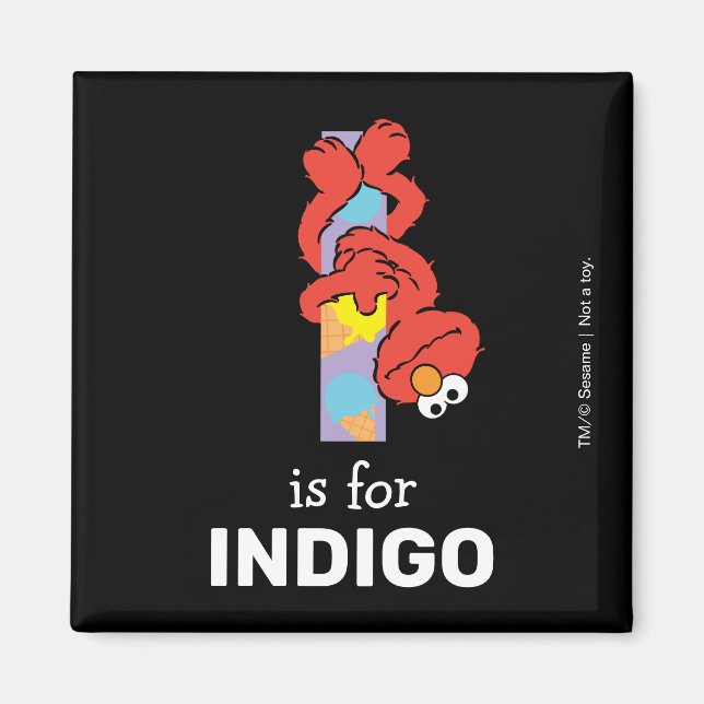 Aimant Elmo Alphabet | I Crème glacée (Devant)