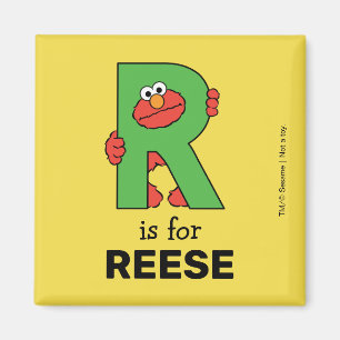Aimant Elmo Alphabet   R Vert