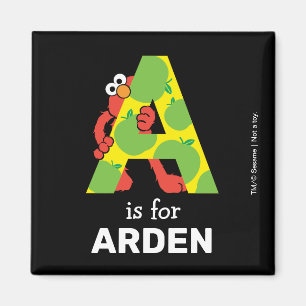 Aimant Elmo Alphabet Une pomme