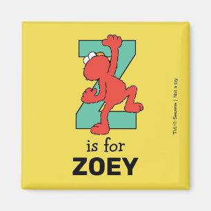 Aimant Elmo Alphabet   Z TURQUOISE