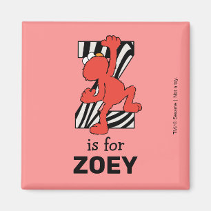Aimant Elmo Alphabet   Z Zebra