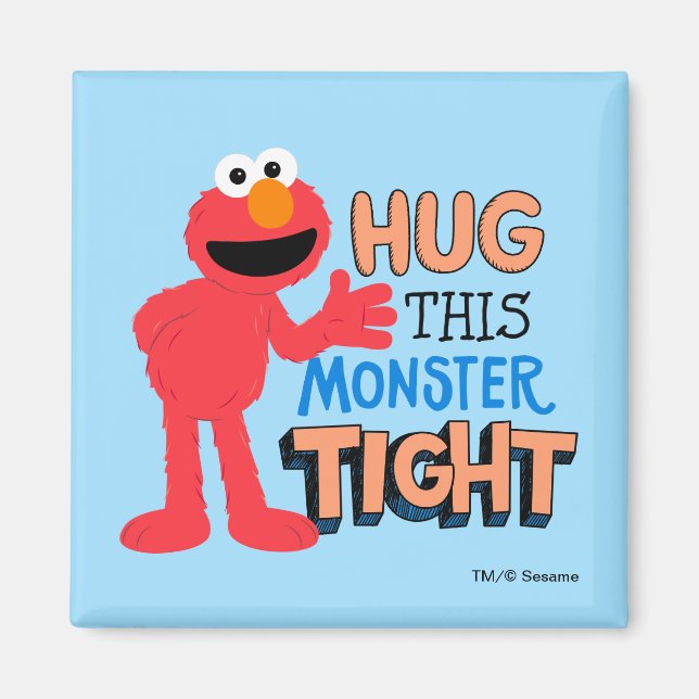 Aimant Elmo | Enserrez ce monstre serré (Devant)