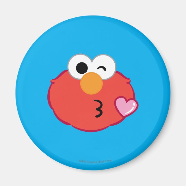 Aimant Elmo Face Jeter un baiser (Devant)