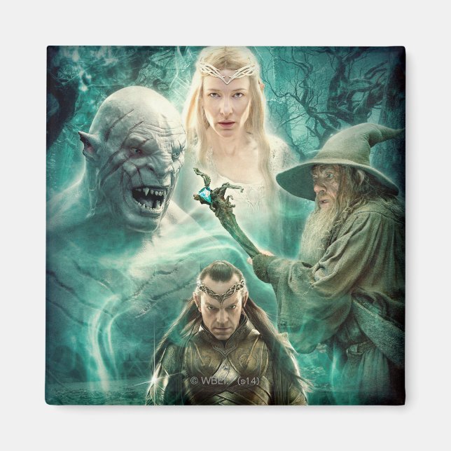 Aimant ELROND™, Azog, Galadriel & Gandalf Graphic (Devant)