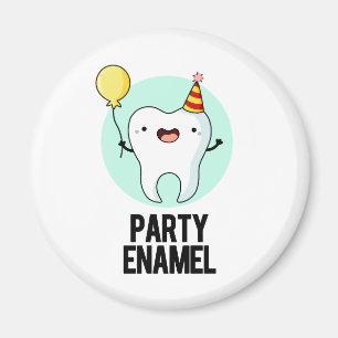 Aimant Émail de fête Funny Dot Pun