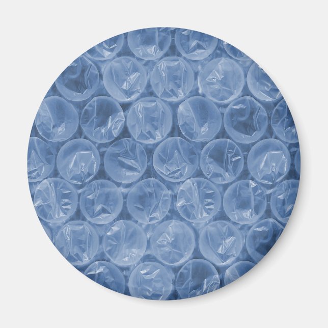 Aimant Emballage de bulle bleue (Devant)