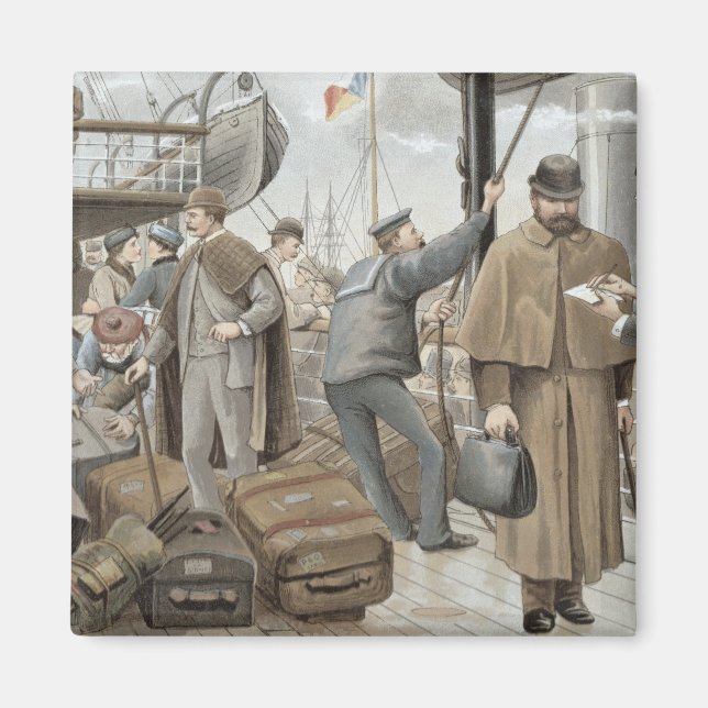 Aimant Embarquement à Tilbury, de 'P & O Pencillings (Devant)