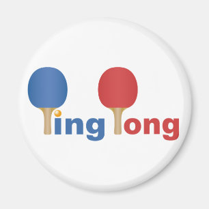 Aimant Emblème cool Ping Pong