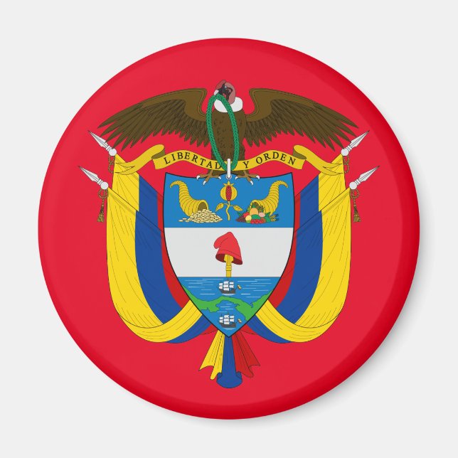 Aimant emblème de la colombie (Devant)