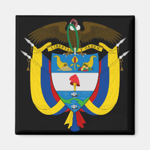 Aimant emblème de la colombie