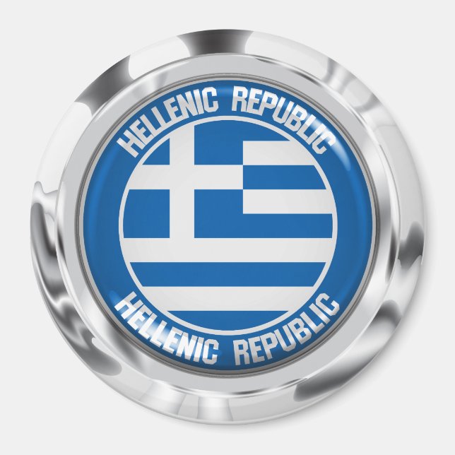 Aimant Emblème de la Grèce (Devant)