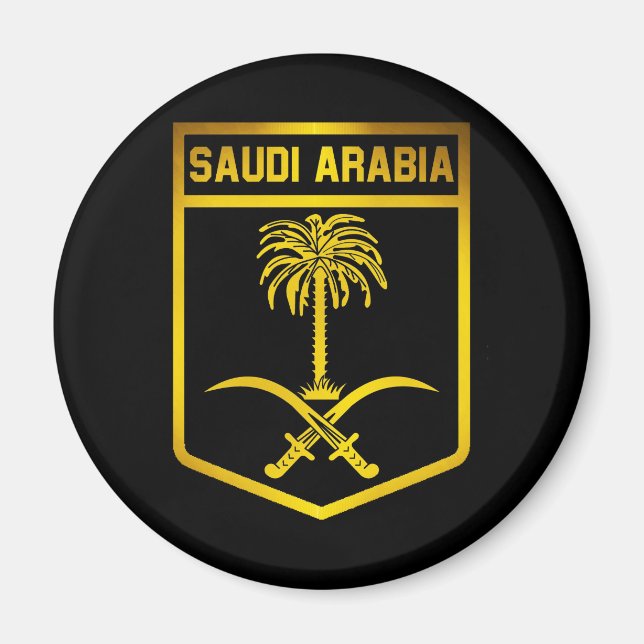 Aimant Emblème de l'Arabie Saoudite (Devant)