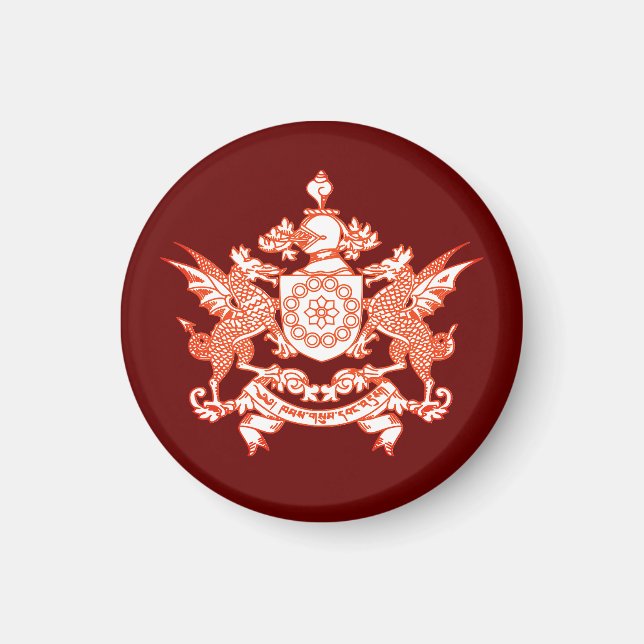 Aimant Emblème de l'état de Sikkim - INDE (Devant)