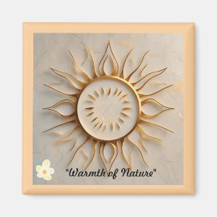 Aimant "Emblème de lumière du soleil"