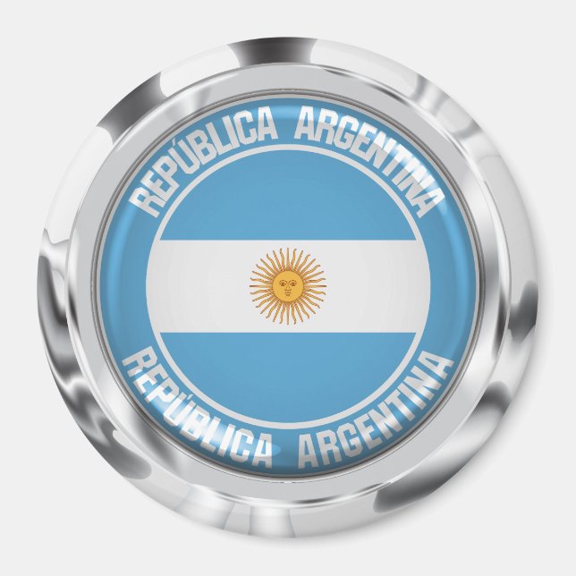 Aimant Emblème du cycle de l'Argentine (Devant)