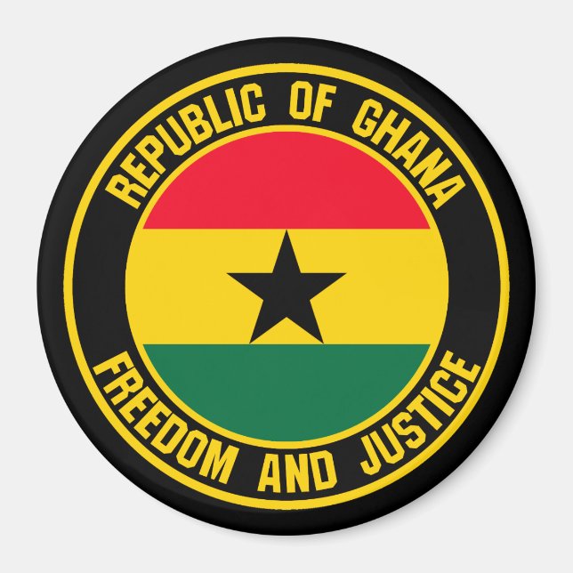 Aimant Emblème du Ghana (Devant)
