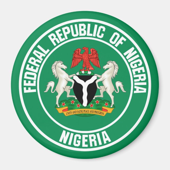 Aimant Emblème du Nigeria (Devant)