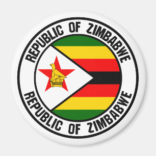 Aimant Emblème du Zimbabwe Round