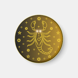 Aimant Emblème du zodiaque Scorpion Symbole céleste min