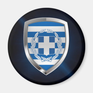 Aimant Emblème métallique de la Grèce