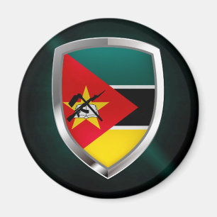 Aimant Emblème métallique du Mozambique