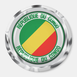 Aimant Emblème Rond Congo