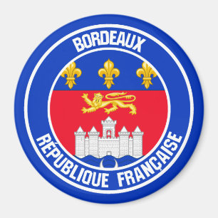 Aimant Emblème rond de Bordeaux
