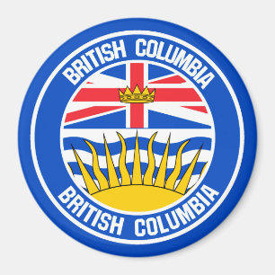 Aimant Emblème rond de la Colombie-Britannique