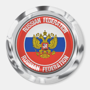 Aimant Emblème rond de la Russie
