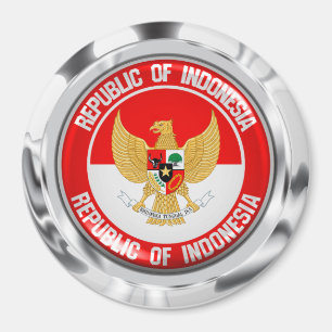 Aimant Emblème rond de l'Indonésie