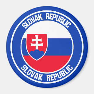 Aimant Emblème rond de Slovaquie