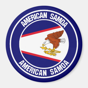 Aimant Emblème rond des Samoa américaines