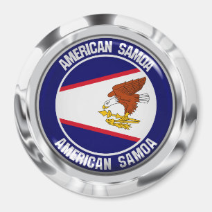 Aimant Emblème rond des Samoa américaines
