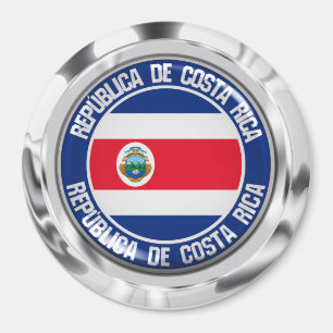 Aimant Emblème rond du Costa Rica