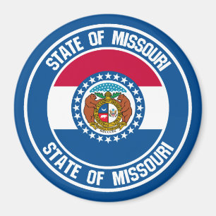 Aimant Emblème rond du Missouri