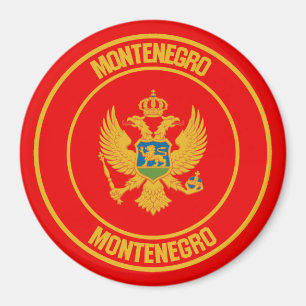 Aimant Emblème rond du Monténégro